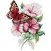 14ct Stamped Cross Stitch - Butterfly Flower(28*35cm)